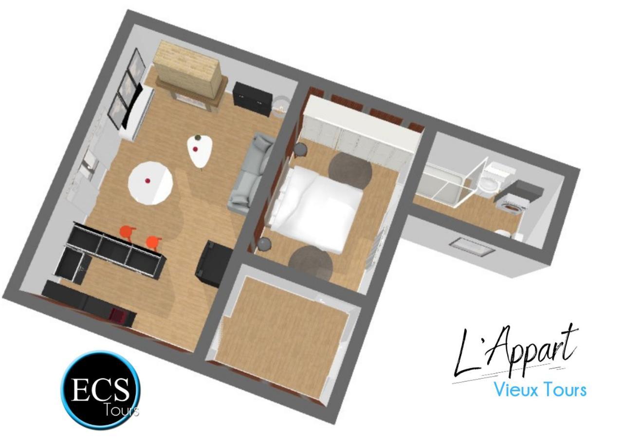 "L'Appart" Vieux Tours - Charme - Place Plumereau - Arrivee Autonome Exterior photo